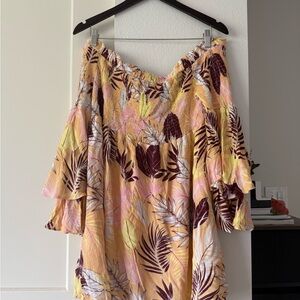 Floral Off-Shoulder Women Top